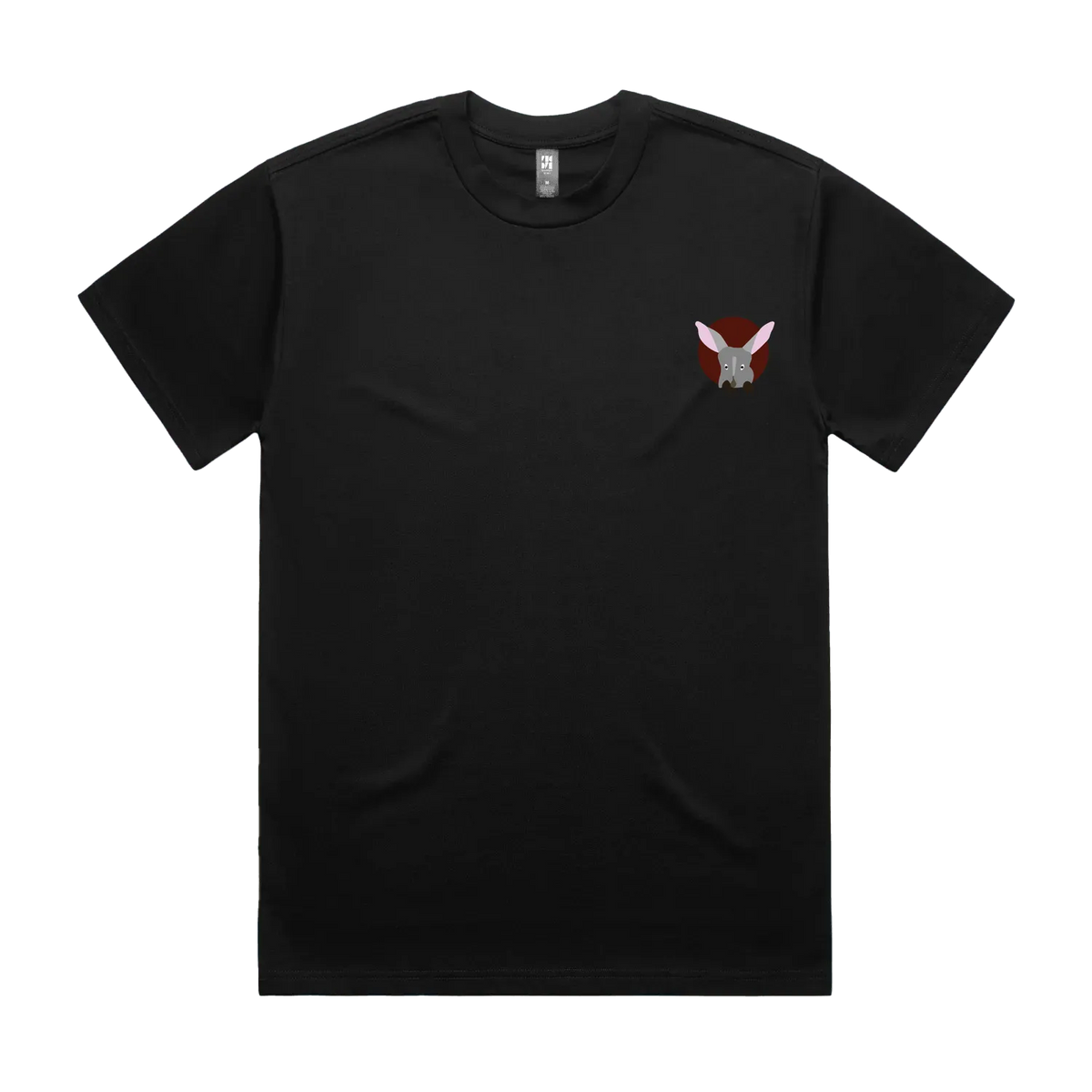Black front flat lay