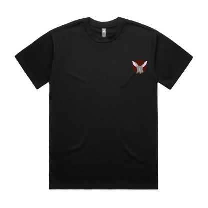 Black front flat lay