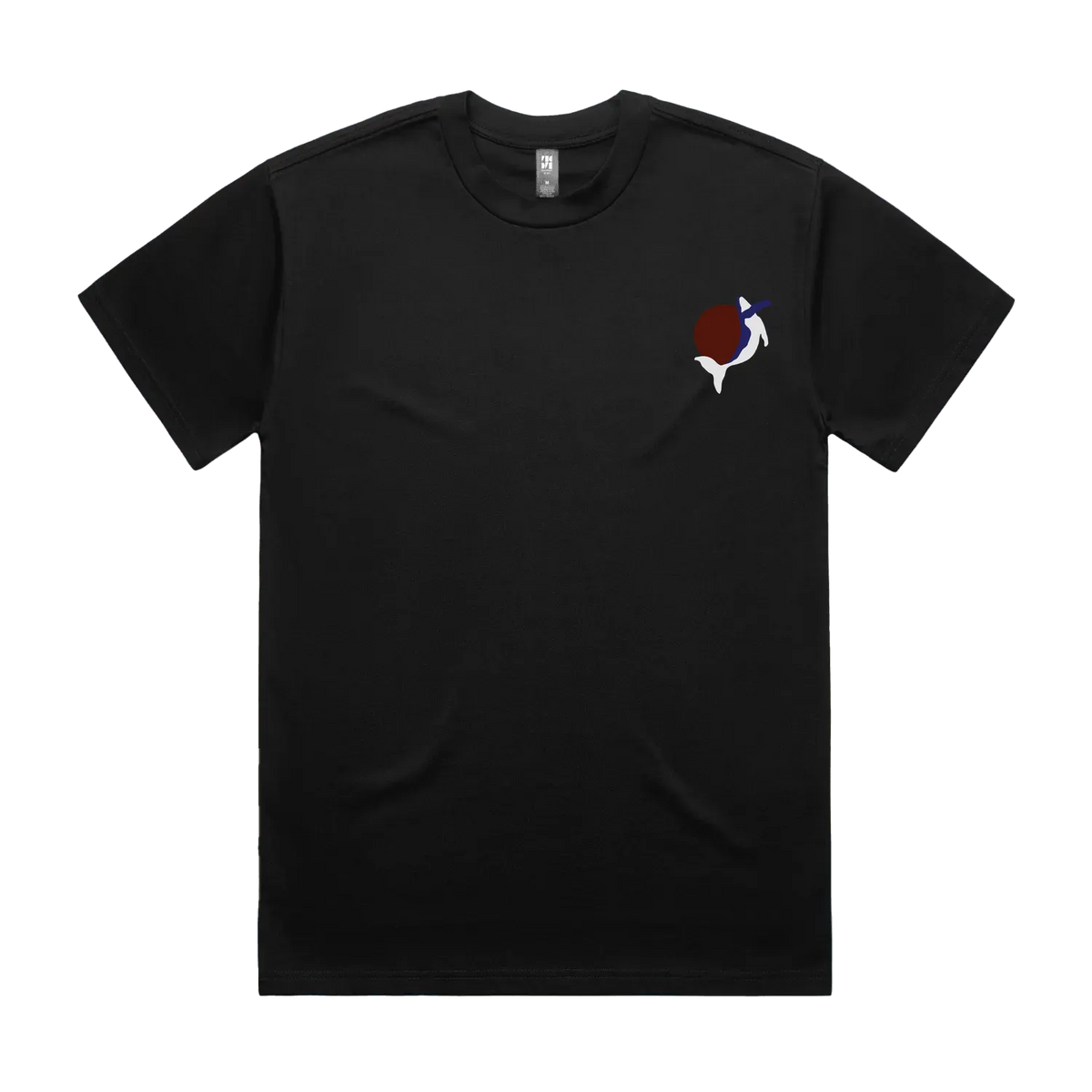 Black front flat lay