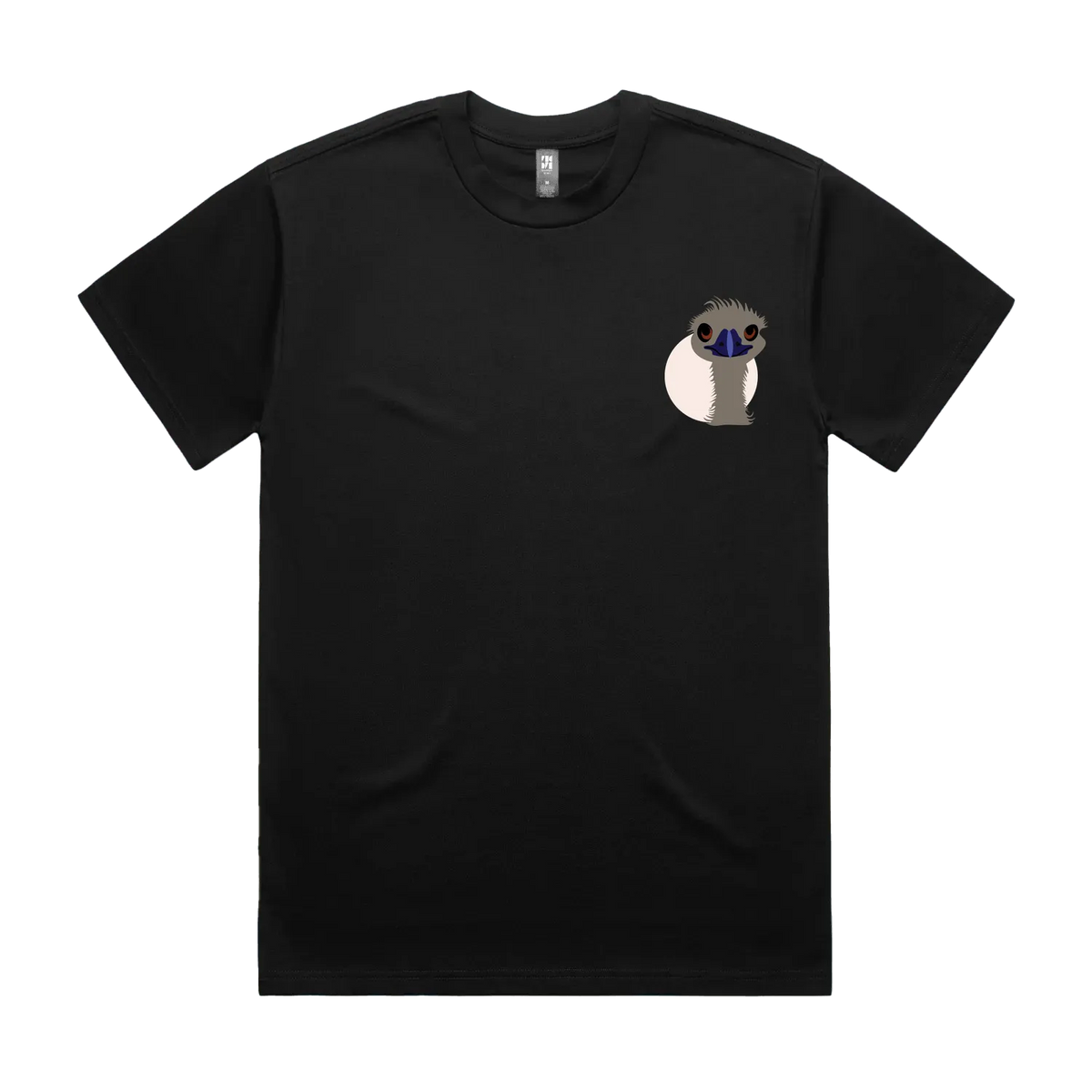 Black front flat lay