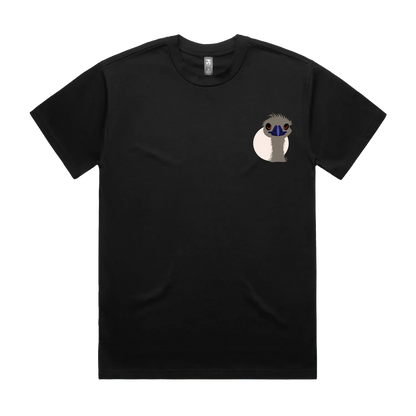Black front flat lay