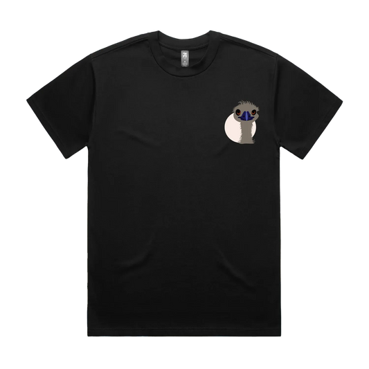 Black front flat lay