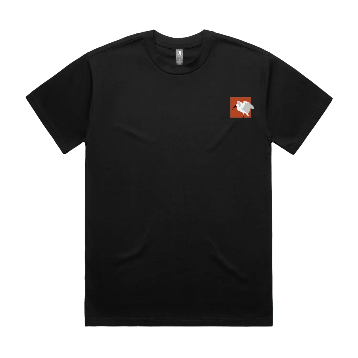 Black front flat lay