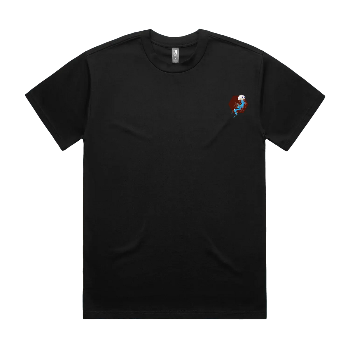 Black front flat lay