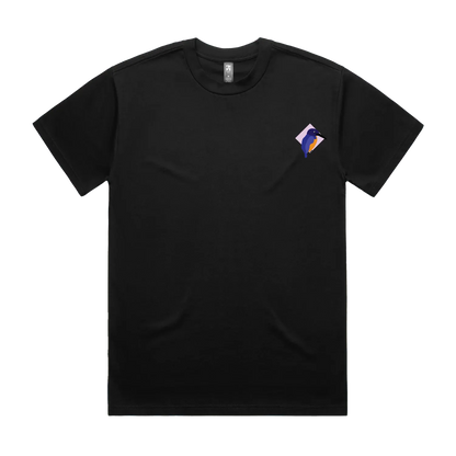 Black front flat lay