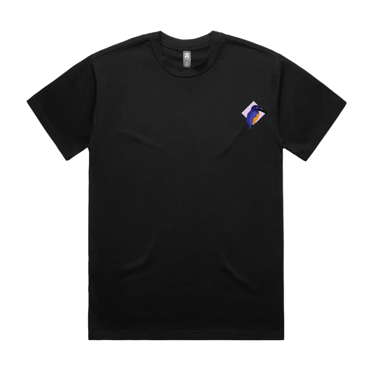Black front flat lay