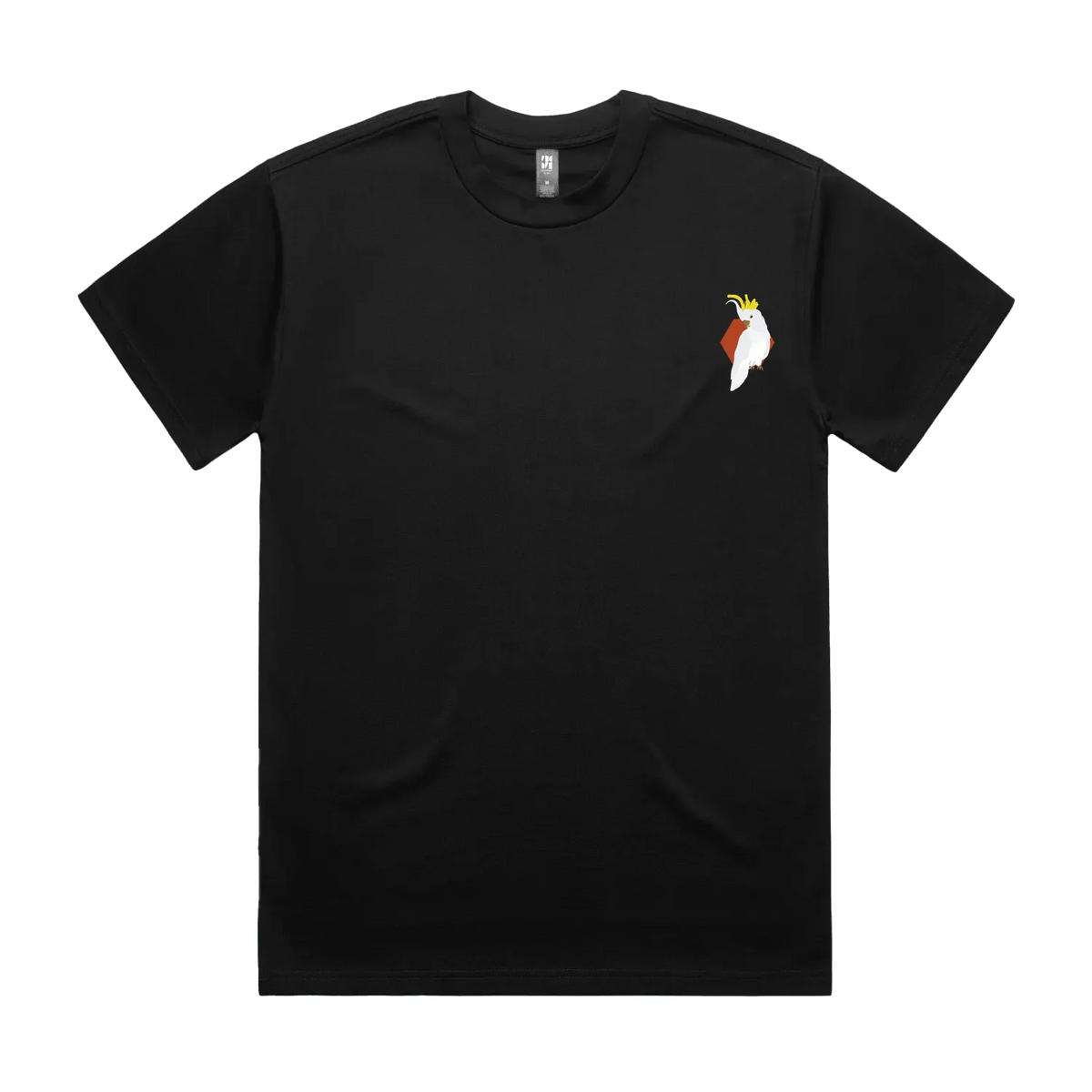 Black front flat lay
