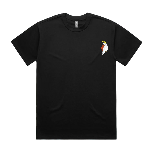 Black front flat lay