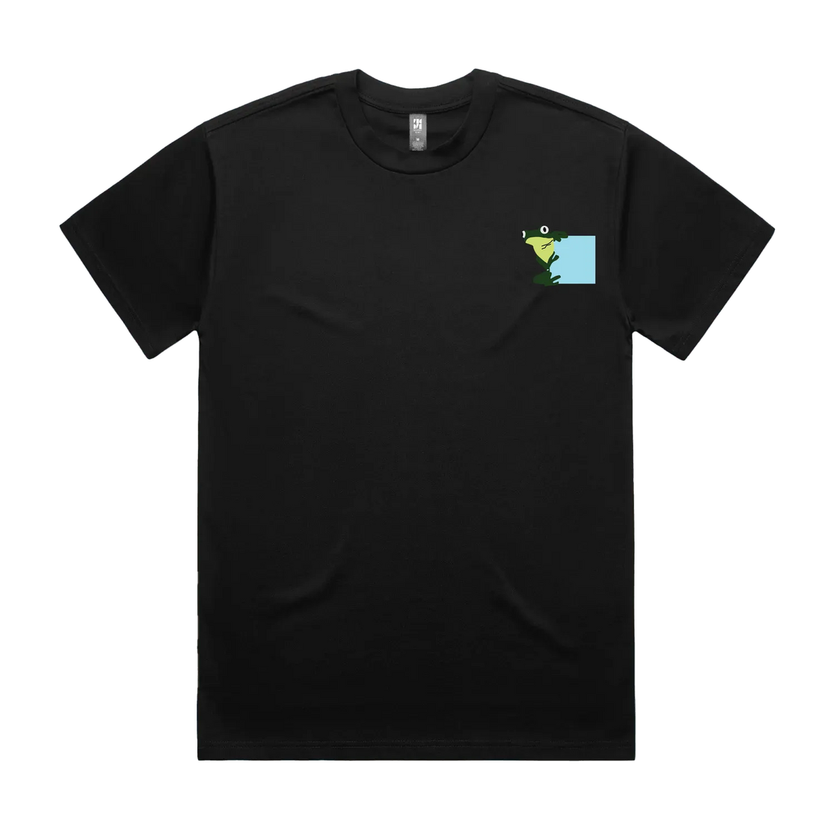 Black front flat lay