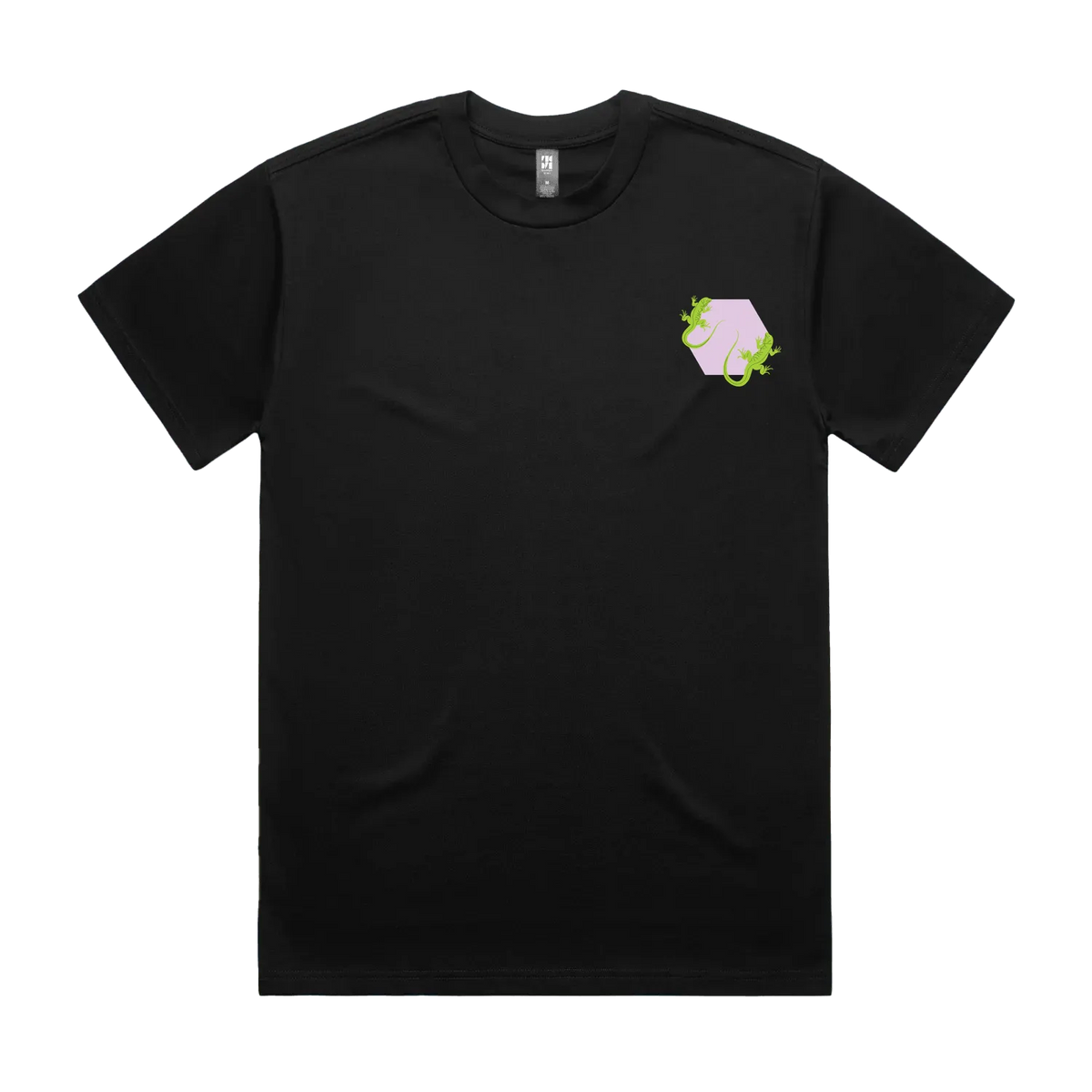 Black front flat lay