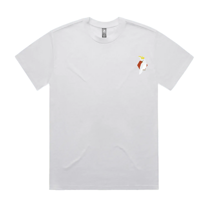 White front flat lay