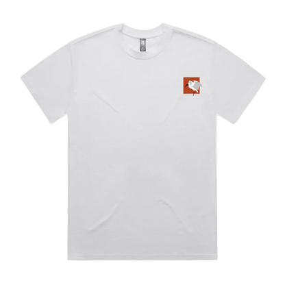 White front flat lay