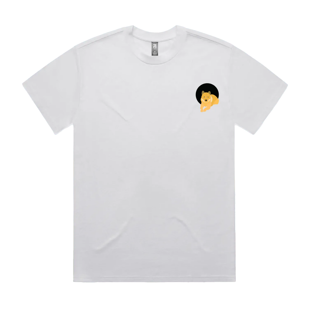 White front flat lay